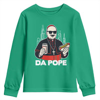 Funny Da Pope Chicago Hot Dog Youth Sweatshirt 267th Pope Leo XIV