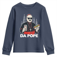 Funny Da Pope Chicago Hot Dog Youth Sweatshirt 267th Pope Leo XIV