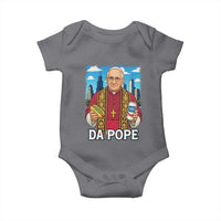 Funny Da Pope Leo XIV Baby Onesie 267th Pope Chicago Hot Dog and Beer