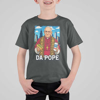 Funny Da Pope Leo XIV T Shirt For Kid 267th Pope Chicago Hot Dog and Beer