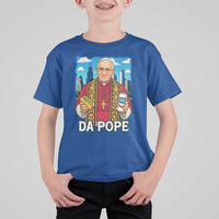 Funny Da Pope Leo XIV T Shirt For Kid 267th Pope Chicago Hot Dog and Beer