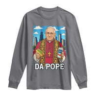 Funny Da Pope Leo XIV Long Sleeve Shirt 267th Pope Chicago Hot Dog and Beer