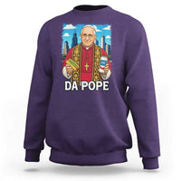 Funny Da Pope Leo XIV Sweatshirt 267th Pope Chicago Hot Dog and Beer