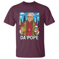 Funny Da Pope Leo XIV T Shirt 267th Pope Chicago Hot Dog and Beer