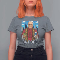 Funny Da Pope Leo XIV T Shirt For Women 267th Pope Chicago Hot Dog and Beer