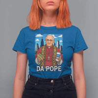 Funny Da Pope Leo XIV T Shirt For Women 267th Pope Chicago Hot Dog and Beer
