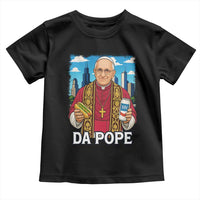 Funny Da Pope Leo XIV Toddler T Shirt 267th Pope Chicago Hot Dog and Beer