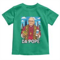 Funny Da Pope Leo XIV Toddler T Shirt 267th Pope Chicago Hot Dog and Beer