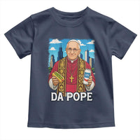 Funny Da Pope Leo XIV Toddler T Shirt 267th Pope Chicago Hot Dog and Beer