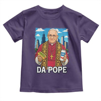 Funny Da Pope Leo XIV Toddler T Shirt 267th Pope Chicago Hot Dog and Beer