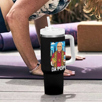 Funny Da Pope Leo XIV Tumbler With Handle 267th Pope Chicago Hot Dog and Beer