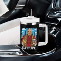 Funny Da Pope Leo XIV Tumbler With Handle 267th Pope Chicago Hot Dog and Beer