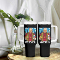 Funny Da Pope Leo XIV Tumbler With Handle 267th Pope Chicago Hot Dog and Beer