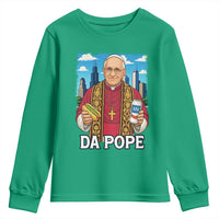 Funny Da Pope Leo XIV Youth Sweatshirt 267th Pope Chicago Hot Dog and Beer