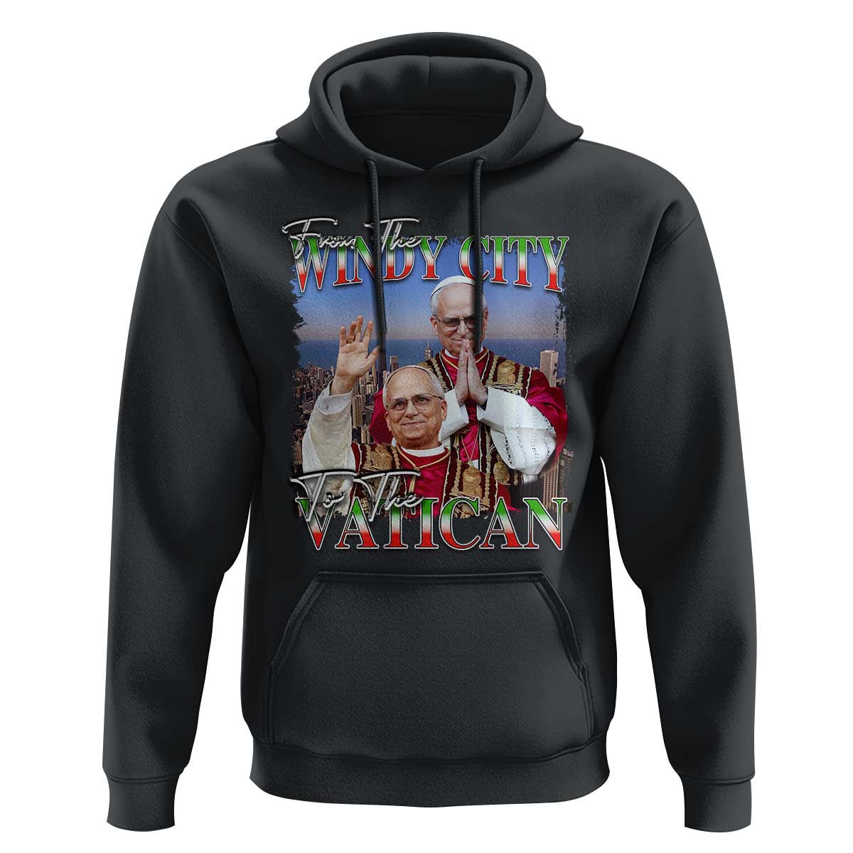 267th Pope Leo XIV Hoodie From The Windy City To The Vatican US Chicago Pride