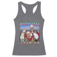 267th Pope Leo XIV Racerback Tank Top From The Windy City To The Vatican US Chicago Pride