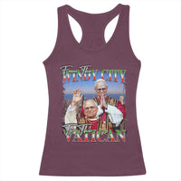 267th Pope Leo XIV Racerback Tank Top From The Windy City To The Vatican US Chicago Pride