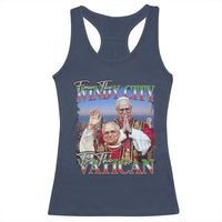 267th Pope Leo XIV Racerback Tank Top From The Windy City To The Vatican US Chicago Pride