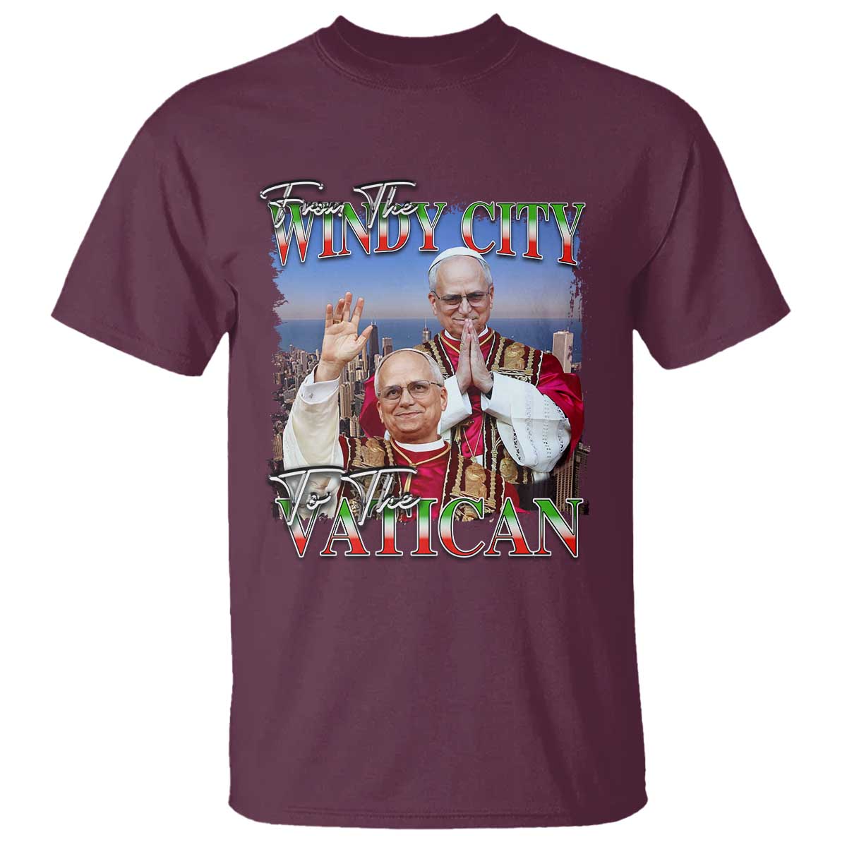 267th Pope Leo XIV T Shirt From The Windy City To The Vatican US Chicago Pride