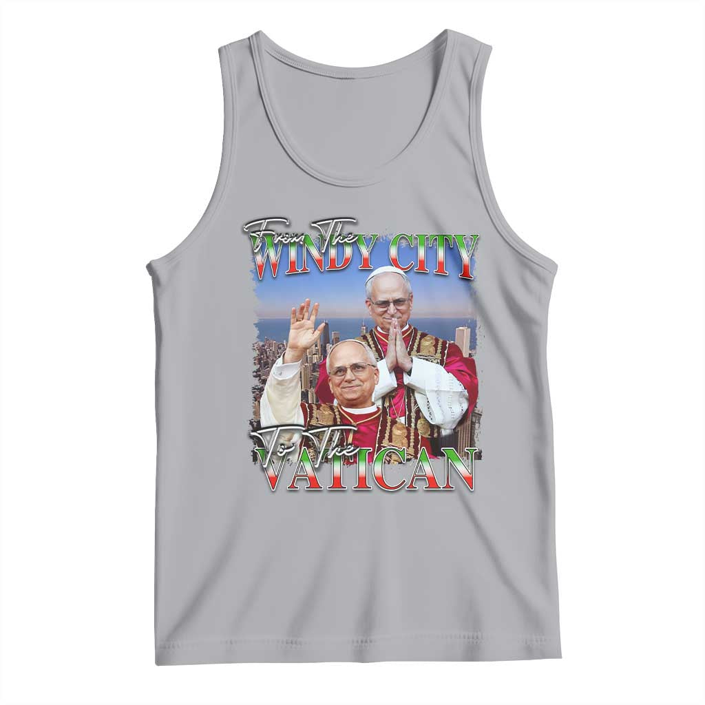 267th Pope Leo XIV Tank Top From The Windy City To The Vatican US Chicago Pride