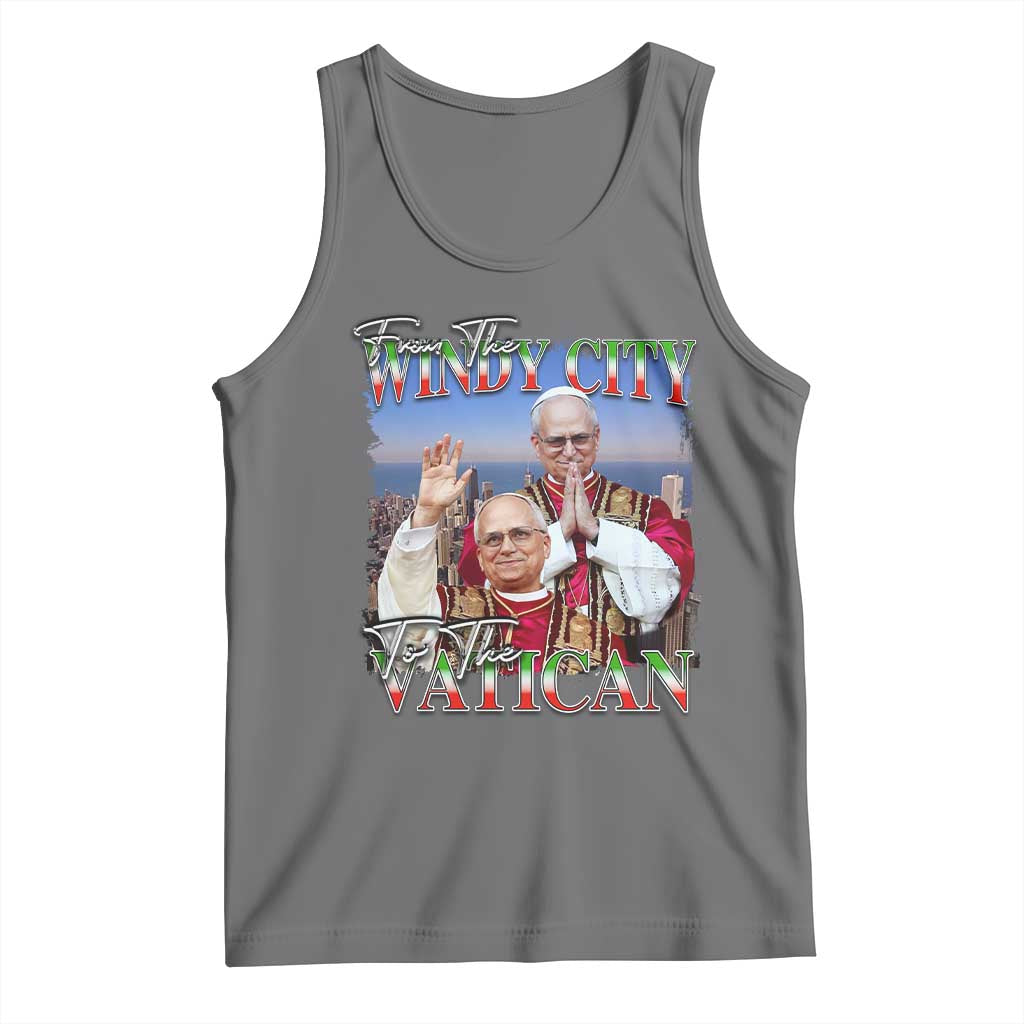 267th Pope Leo XIV Tank Top From The Windy City To The Vatican US Chicago Pride
