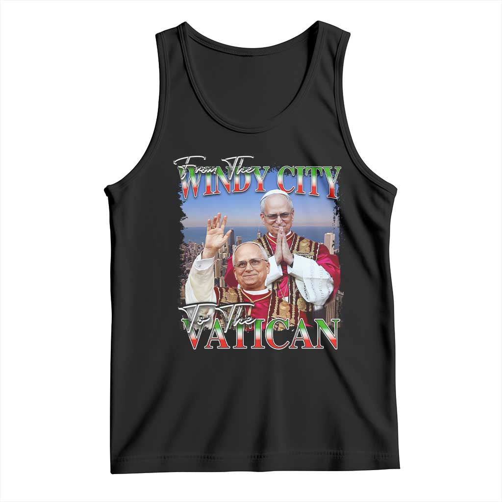 267th Pope Leo XIV Tank Top From The Windy City To The Vatican US Chicago Pride