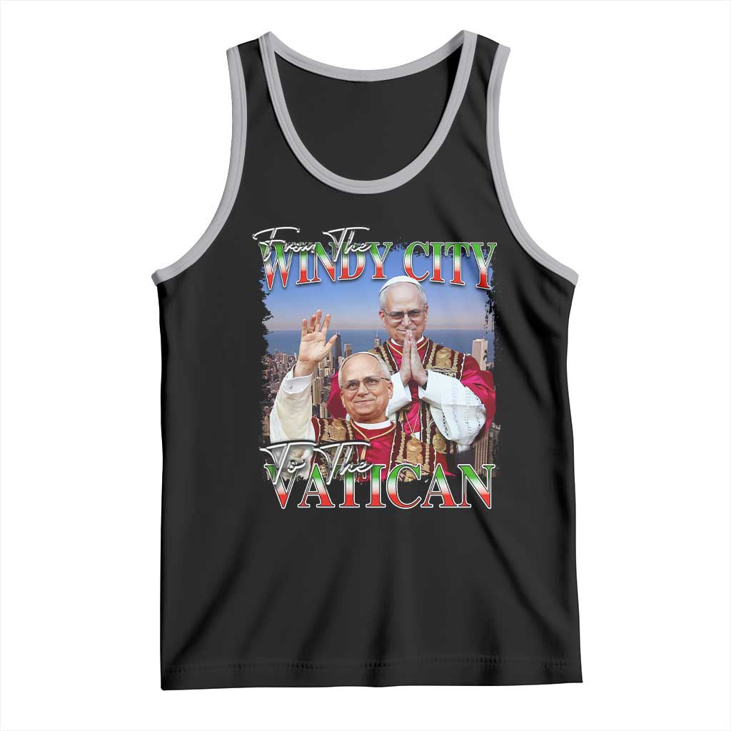 267th Pope Leo XIV Tank Top From The Windy City To The Vatican US Chicago Pride