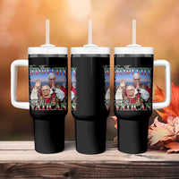 267th Pope Leo XIV Tumbler With Handle From The Windy City To The Vatican US Chicago Pride