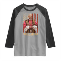 Vintage Pope Leo XIV Raglan Shirt 267th Pope American Flag