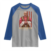 Vintage Pope Leo XIV Raglan Shirt 267th Pope American Flag