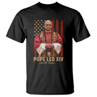 Vintage Pope Leo XIV T Shirt 267th Pope American Flag