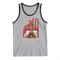 Vintage Pope Leo XIV Tank Top 267th Pope American Flag