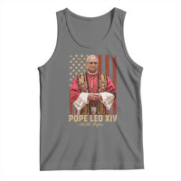Vintage Pope Leo XIV Tank Top 267th Pope American Flag