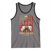 Vintage Pope Leo XIV Tank Top 267th Pope American Flag