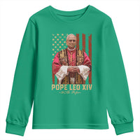 Vintage Pope Leo XIV Youth Sweatshirt 267th Pope American Flag