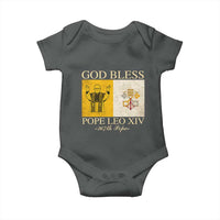 God Bless Pope Leo XIV Baby Onesie 267th Pope Vatican Flag