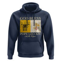 God Bless Pope Leo XIV Hoodie 267th Pope Vatican Flag