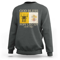God Bless Pope Leo XIV Sweatshirt 267th Pope Vatican Flag