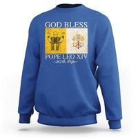 God Bless Pope Leo XIV Sweatshirt 267th Pope Vatican Flag