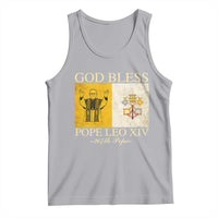 God Bless Pope Leo XIV Tank Top 267th Pope Vatican Flag