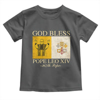 God Bless Pope Leo XIV Toddler T Shirt 267th Pope Vatican Flag