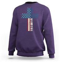 267th Pope Leo XIV Sweatshirt Nos Multi In Illo Uno Unum American Cross