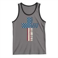 267th Pope Leo XIV Tank Top Nos Multi In Illo Uno Unum American Cross