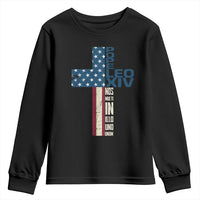 267th Pope Leo XIV Youth Sweatshirt Nos Multi In Illo Uno Unum American Cross