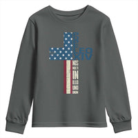 267th Pope Leo XIV Youth Sweatshirt Nos Multi In Illo Uno Unum American Cross