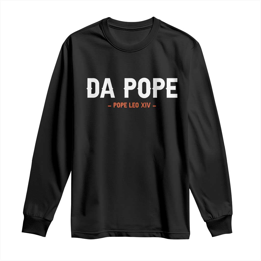 Da Pope Leo XIV Long Sleeve Shirt 267th Pope Catholic Chicago Pride