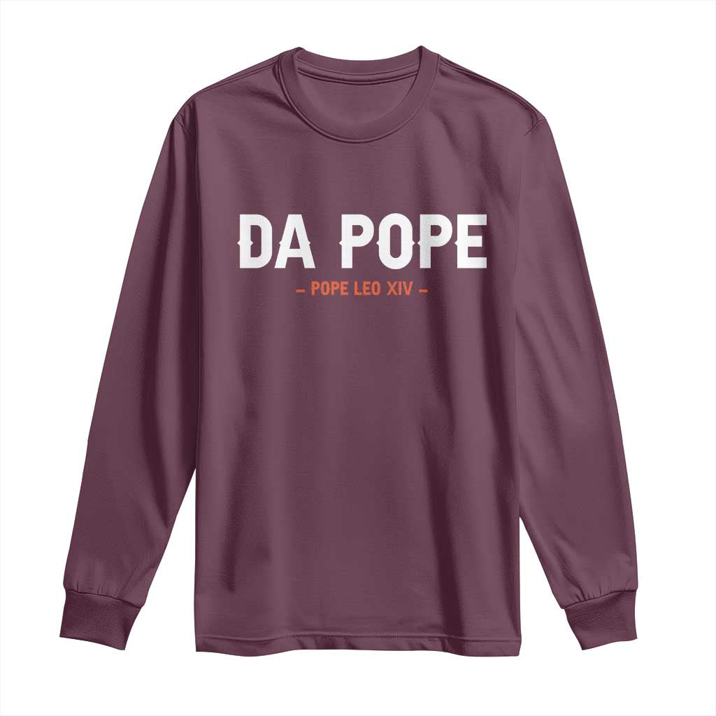 Da Pope Leo XIV Long Sleeve Shirt 267th Pope Catholic Chicago Pride