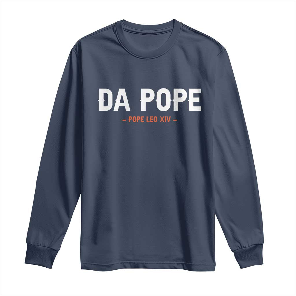 Da Pope Leo XIV Long Sleeve Shirt 267th Pope Catholic Chicago Pride