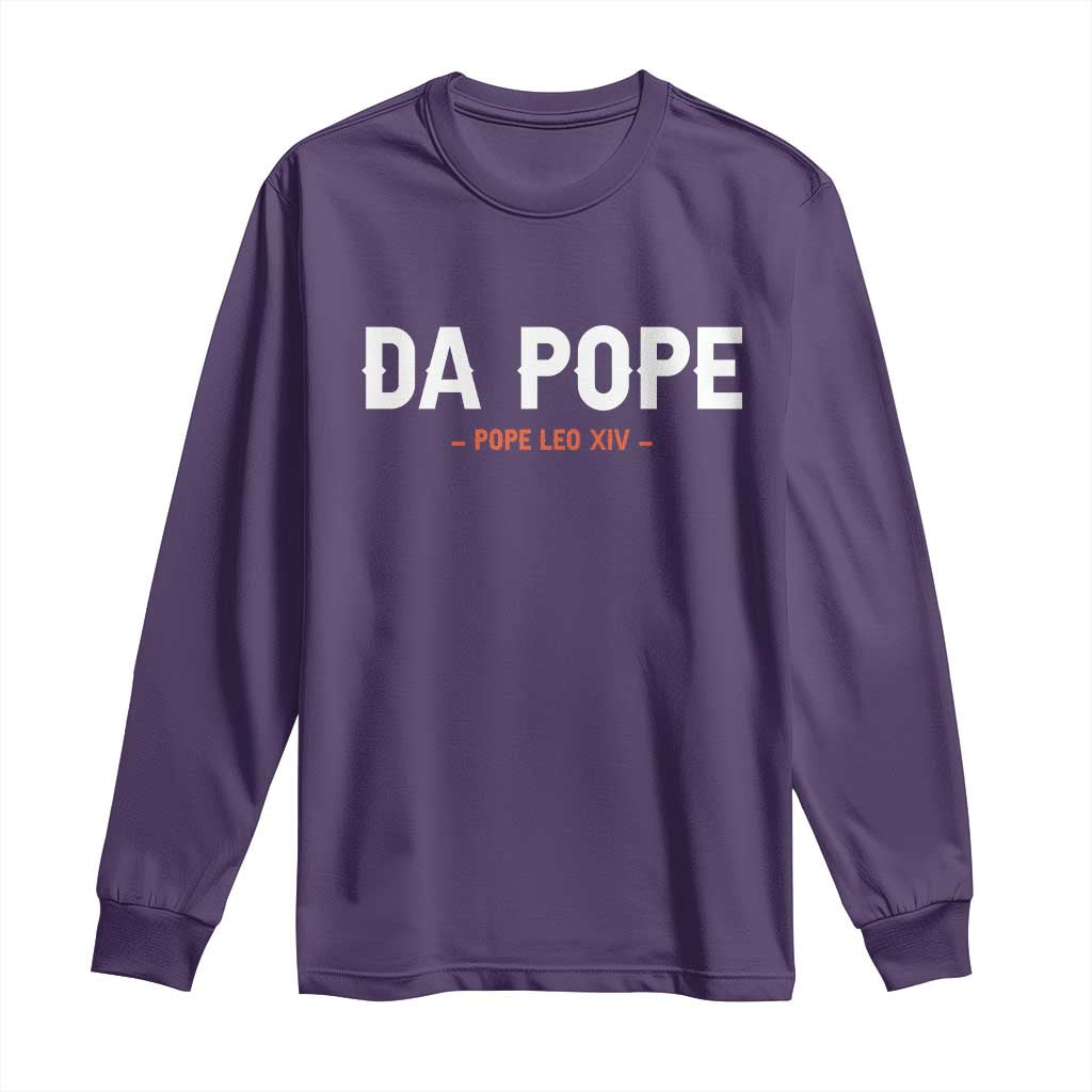 Da Pope Leo XIV Long Sleeve Shirt 267th Pope Catholic Chicago Pride