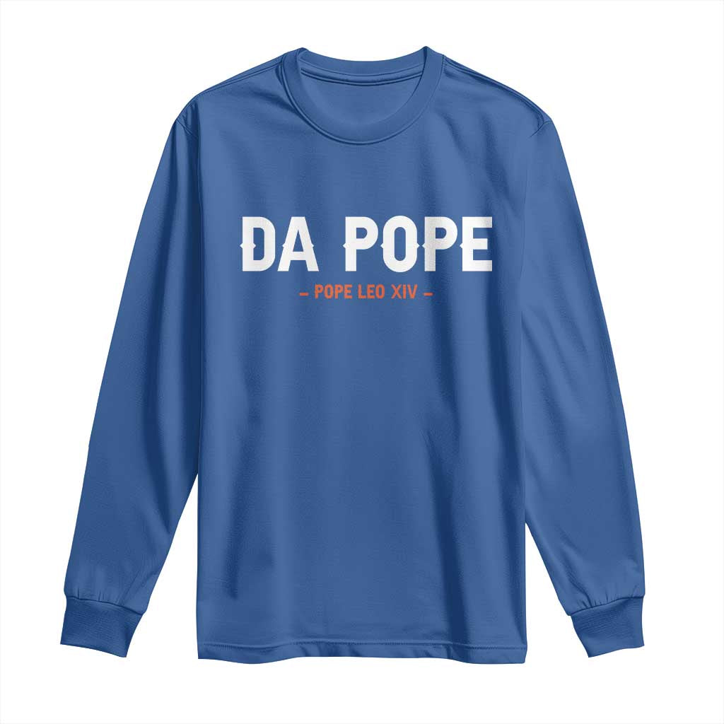 Da Pope Leo XIV Long Sleeve Shirt 267th Pope Catholic Chicago Pride